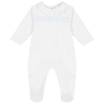 Baby Boys White Babygrow