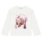Girls White & Pink Leggings Set, 1, hi-res