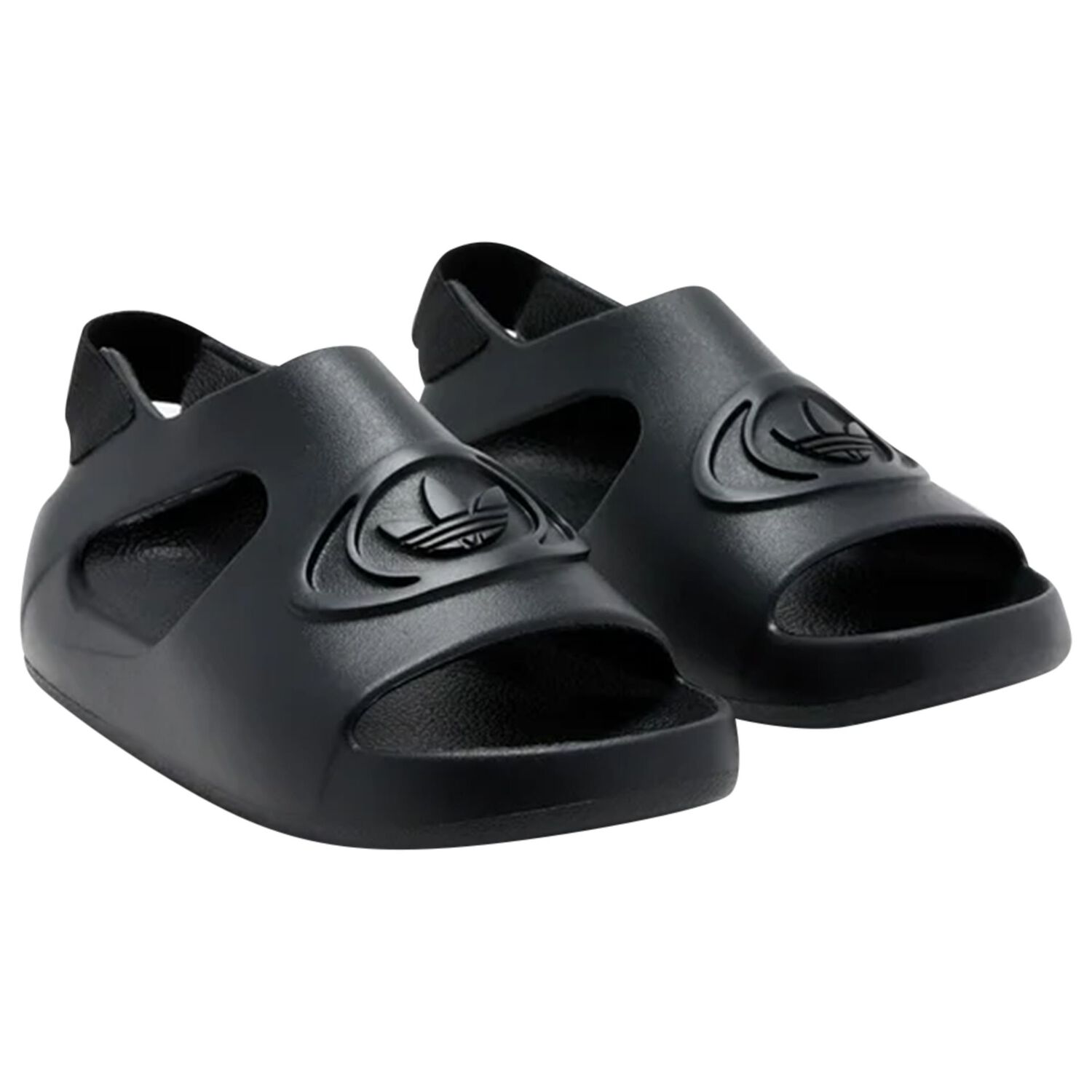 Younger Boys Black Campus Sliders, 2, hi-res