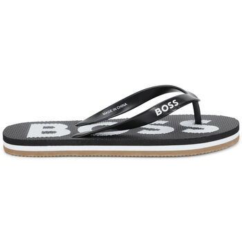 Black Logo Flip-Flops