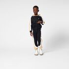Boys Black & Beige Striped Joggers, 1, hi-res