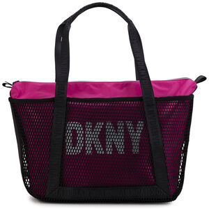 Girls Black & Pink Logo Tote Bag