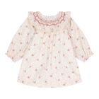 Baby Girls Pink Floral Dress, 1, hi-res