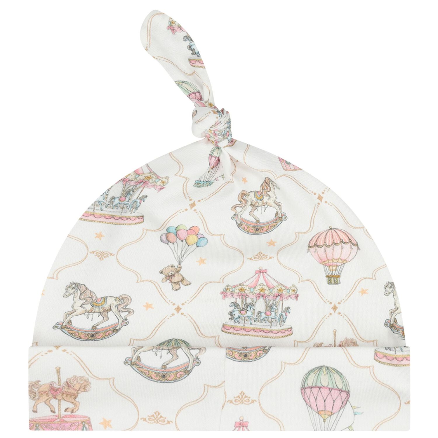 Baby Girls Pink & White Carousel & Hot Air Balloon Babygrow Gift Set, 1, hi-res