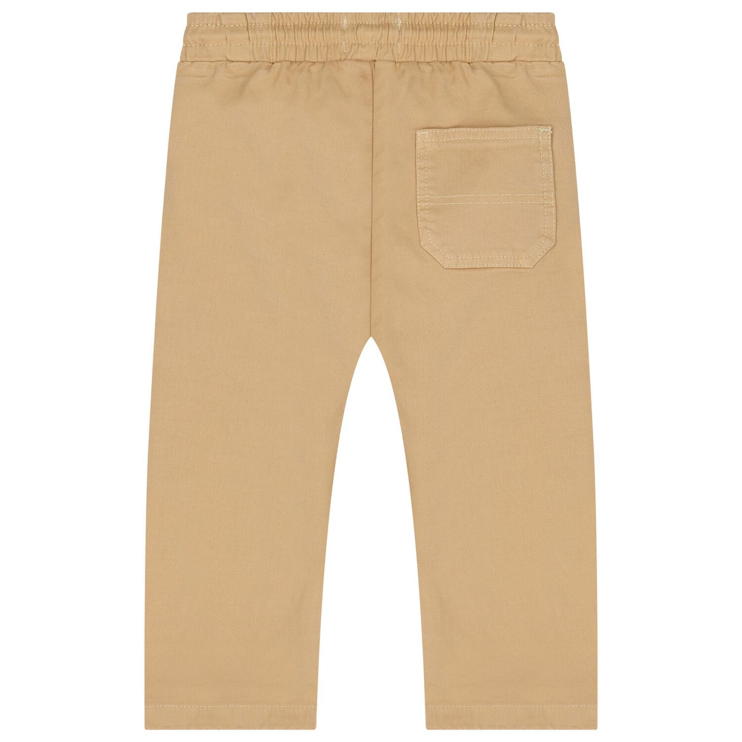 Younger Boys Beige Logo Trousers, 1, hi-res image number null