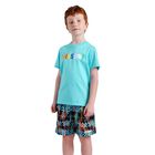 Boys Multi-Colored Zig Zag Swim Shorts, 1, hi-res