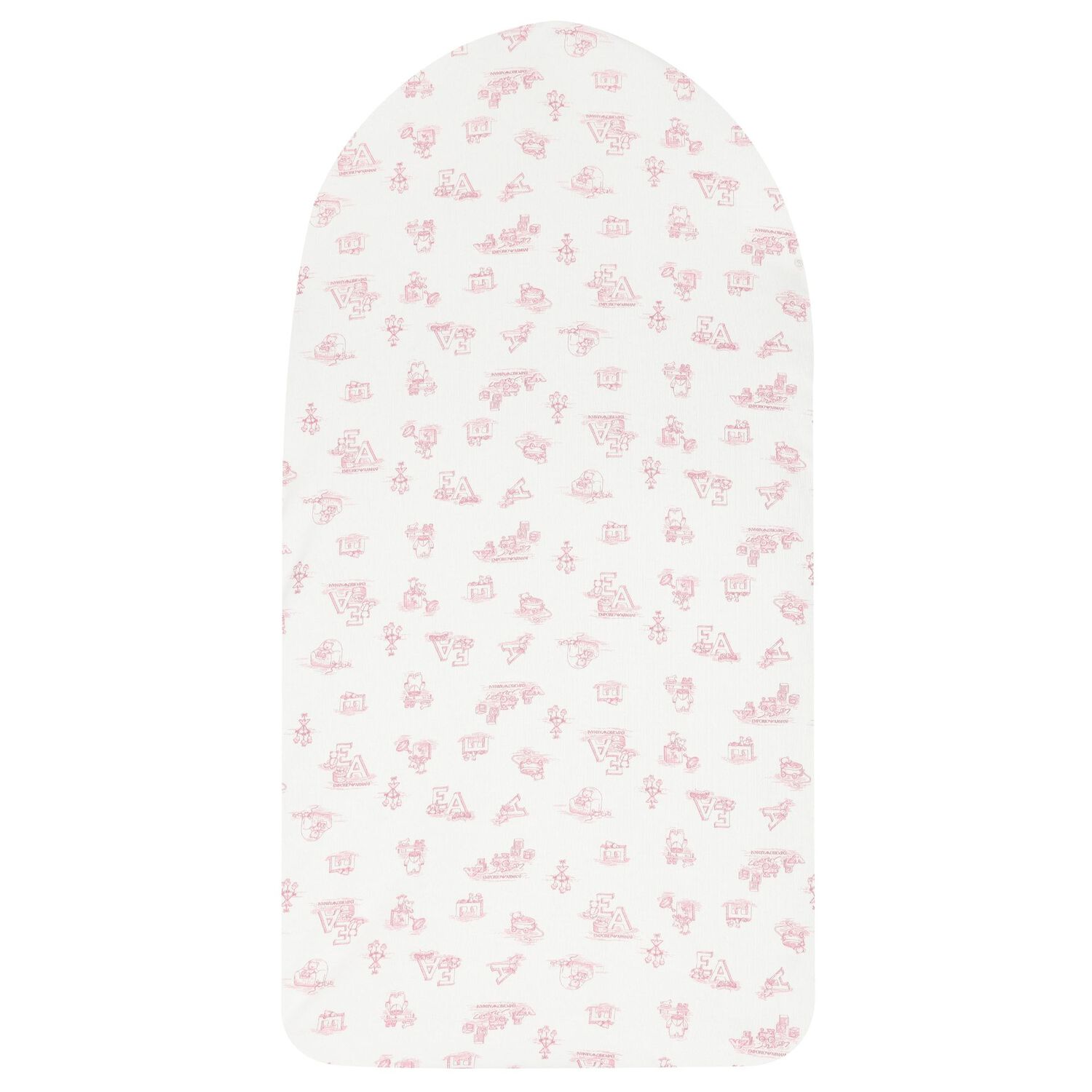 عش بشعار باللون  عاجي ووردي للبنات , 1, hi-res