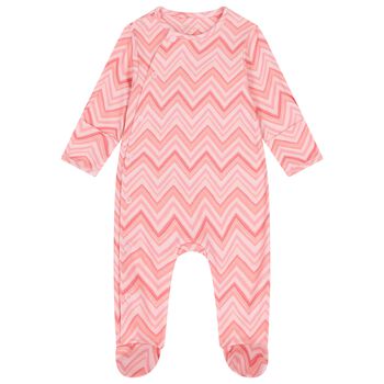 Multi-Coloured Zig Zag Babygrow