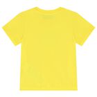 Yellow & White Teddy Bear Logo Shorts Set, 3, hi-res