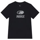Boys Black Logo Dri-Fit T-Shirt, 1, hi-res