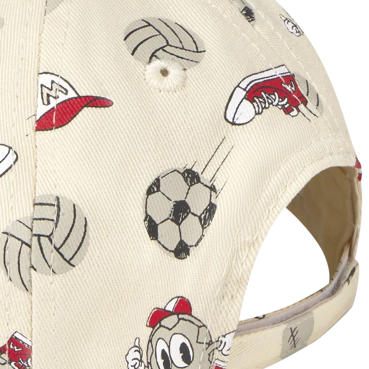 Younger Boys Ivory Volley Ball Cap, 1, hi-res