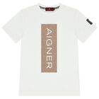 تي شيرت أبيض بشعار للأولاد, 2, hi-res