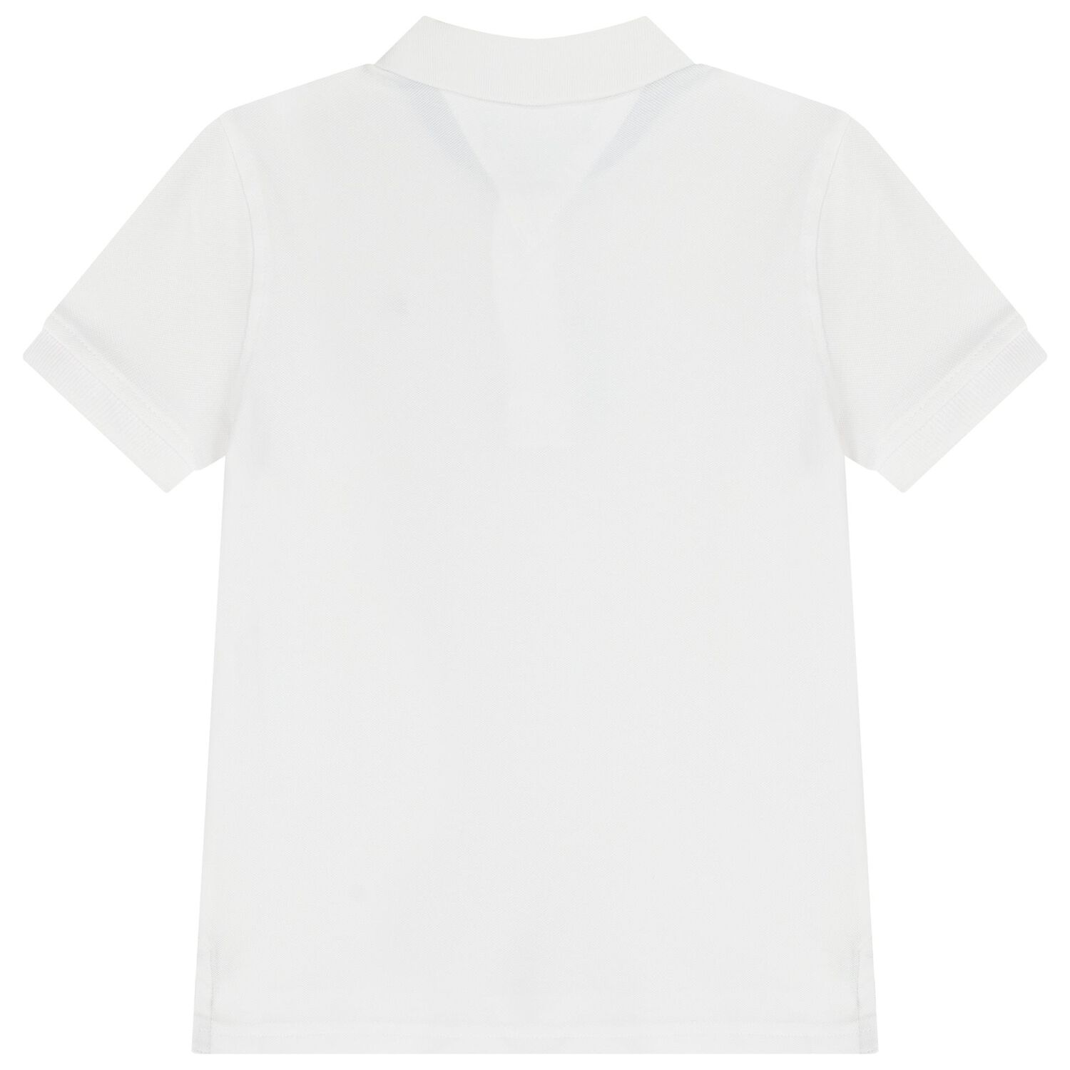 Boys White Logo Polo Shirt, 3, hi-res