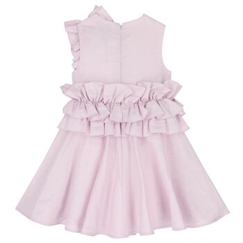 Girls Lilac Ruffle Dress