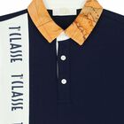 Boys Navy & White Logo Polo Shirt, 1, hi-res