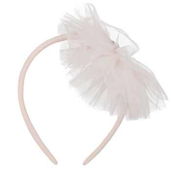 Girls Pink Tulle Headband