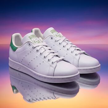 White & Green Stan Smith Trainers