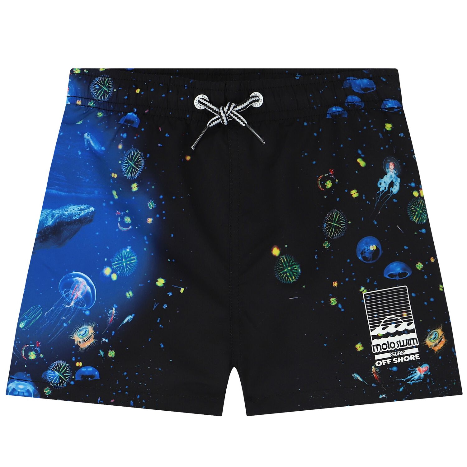 Boys Blue & Black Swim Shorts, 2, hi-res image number null
