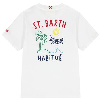 Boys White Logo T-Shirt