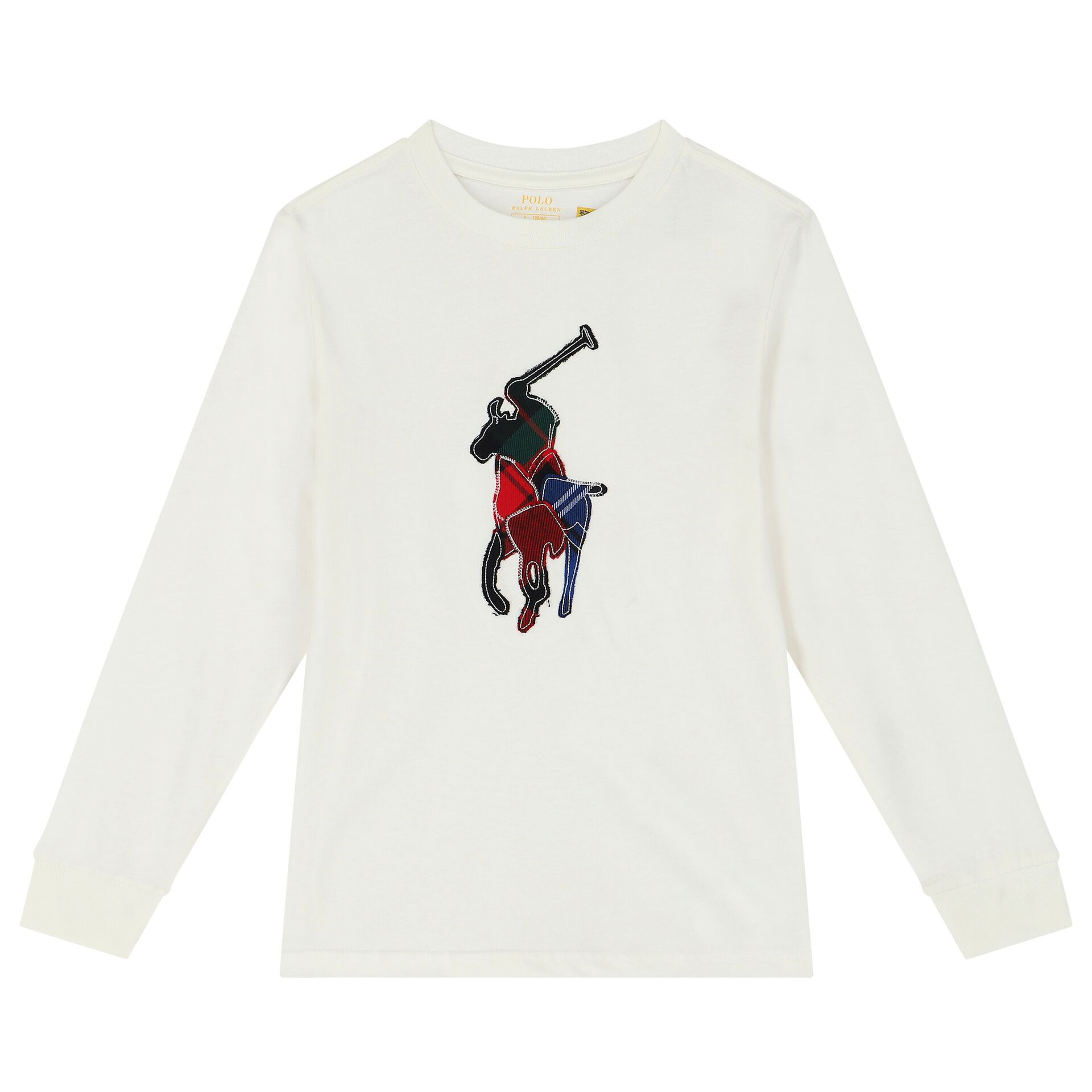 Ralph Lauren Boys Ivory Logo Long Sleeve Top Junior Couture Bahrain