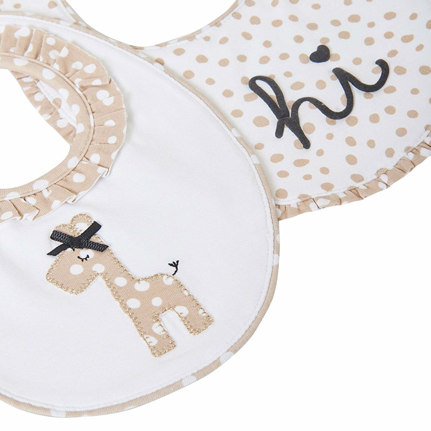 White Baby Bibs (2 Pack), 1, hi-res