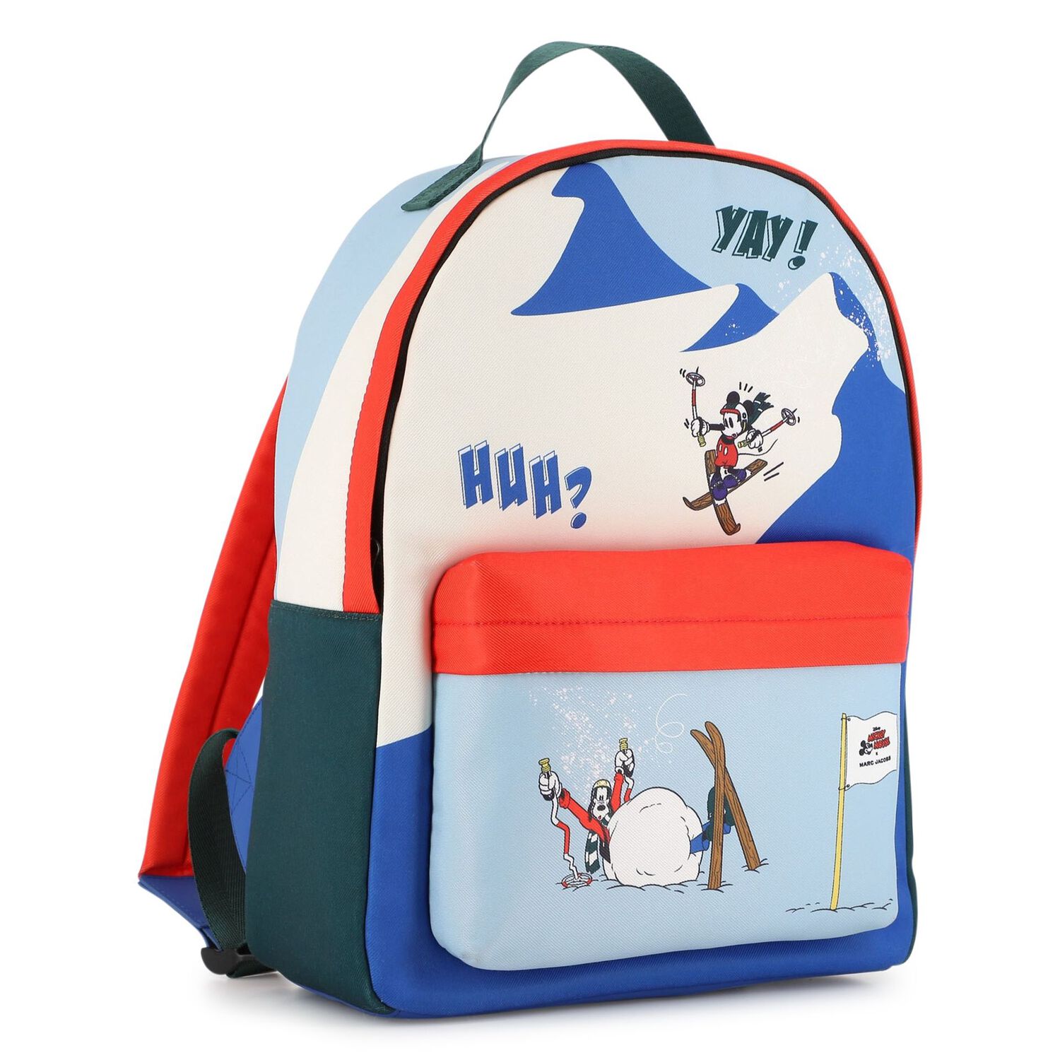 Boys Ivory, Blue & Red Mickey Mouse Disney Backpack ( 36CM ), 1, hi-res