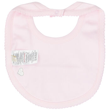 Baby Girls Pink Smocked Bib