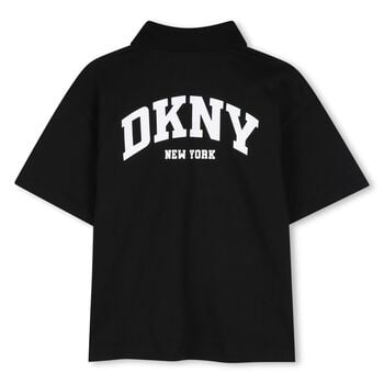 Boys Black Logo Polo Shirt
