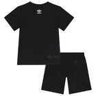 Younger Girls Black Hello Kitty Shorts Set, 1, hi-res