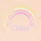 Girls Pink Logo Playsuit, 1, hi-res