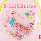 Younger Girls Pink Logo Backpack, 1, hi-res