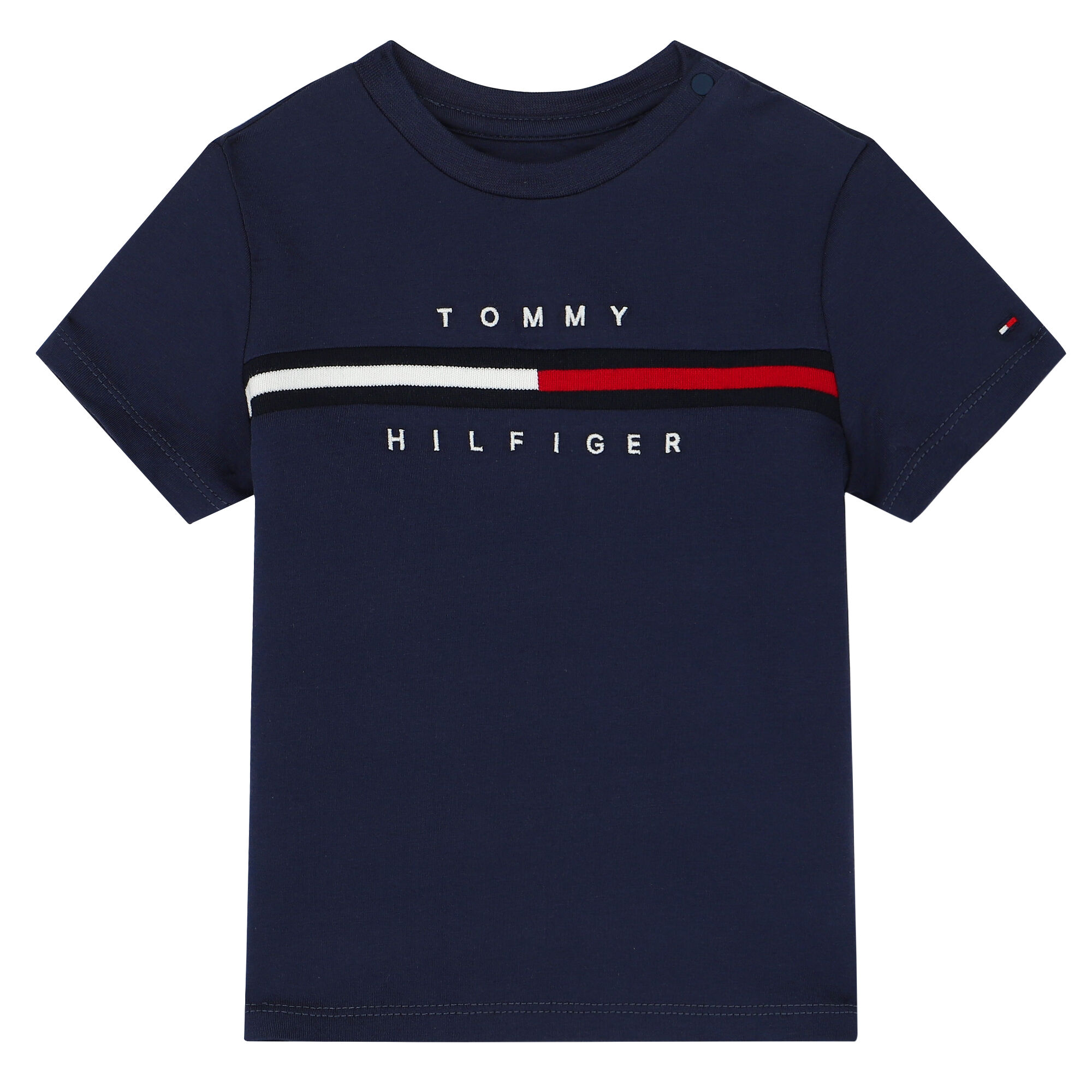 Tommy Hilfiger Baby Boys Navy Logo T Shirt Junior Couture USA