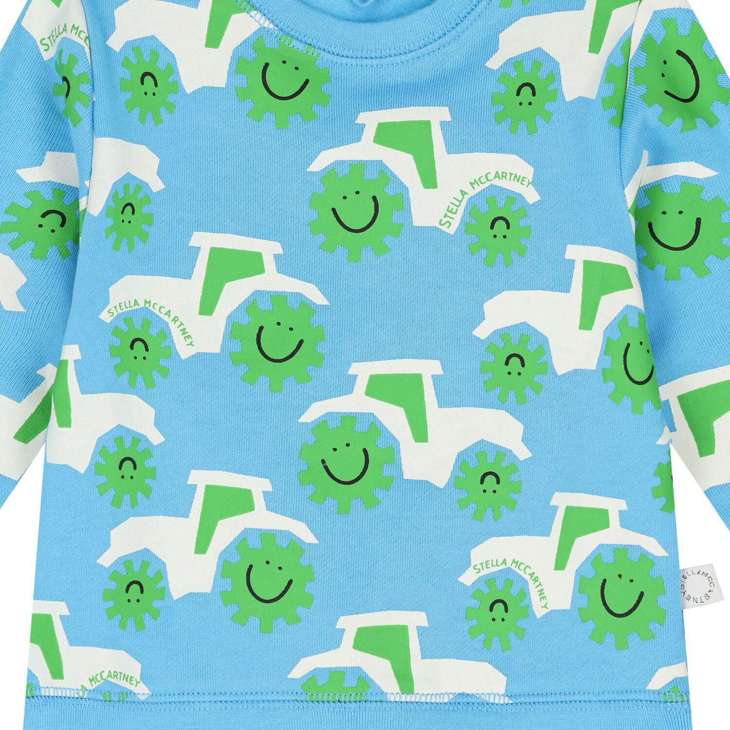 Younger Boys Blue Tractor Logo Sweatshirt, 1, hi-res image number null