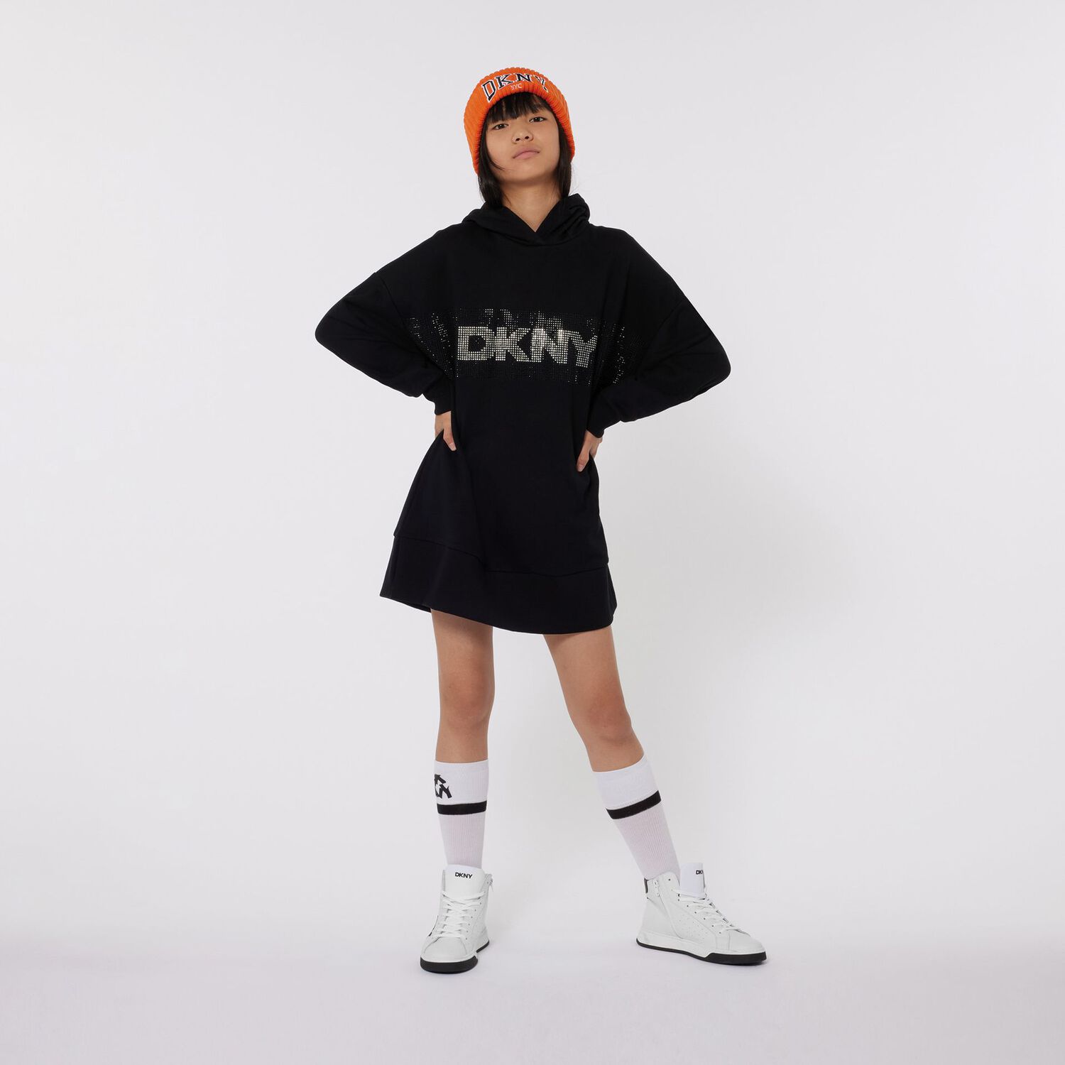 White & Black Logo Socks, 1, hi-res image number null