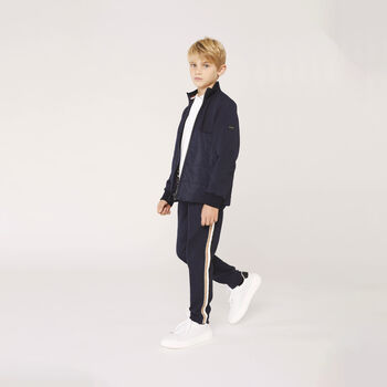 Boys White Logo Trainers