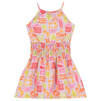 Girls Multi-Coloured Sleeveless Dress