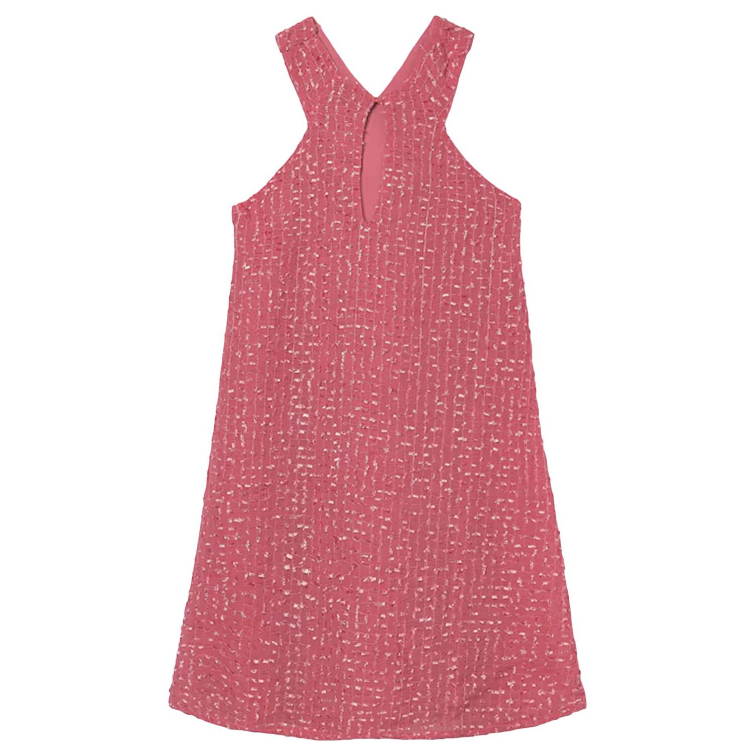 Girls Pink Flower Dress, 1, hi-res