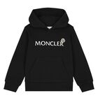 Boys Black Logo Sweatshirt, 1, hi-res