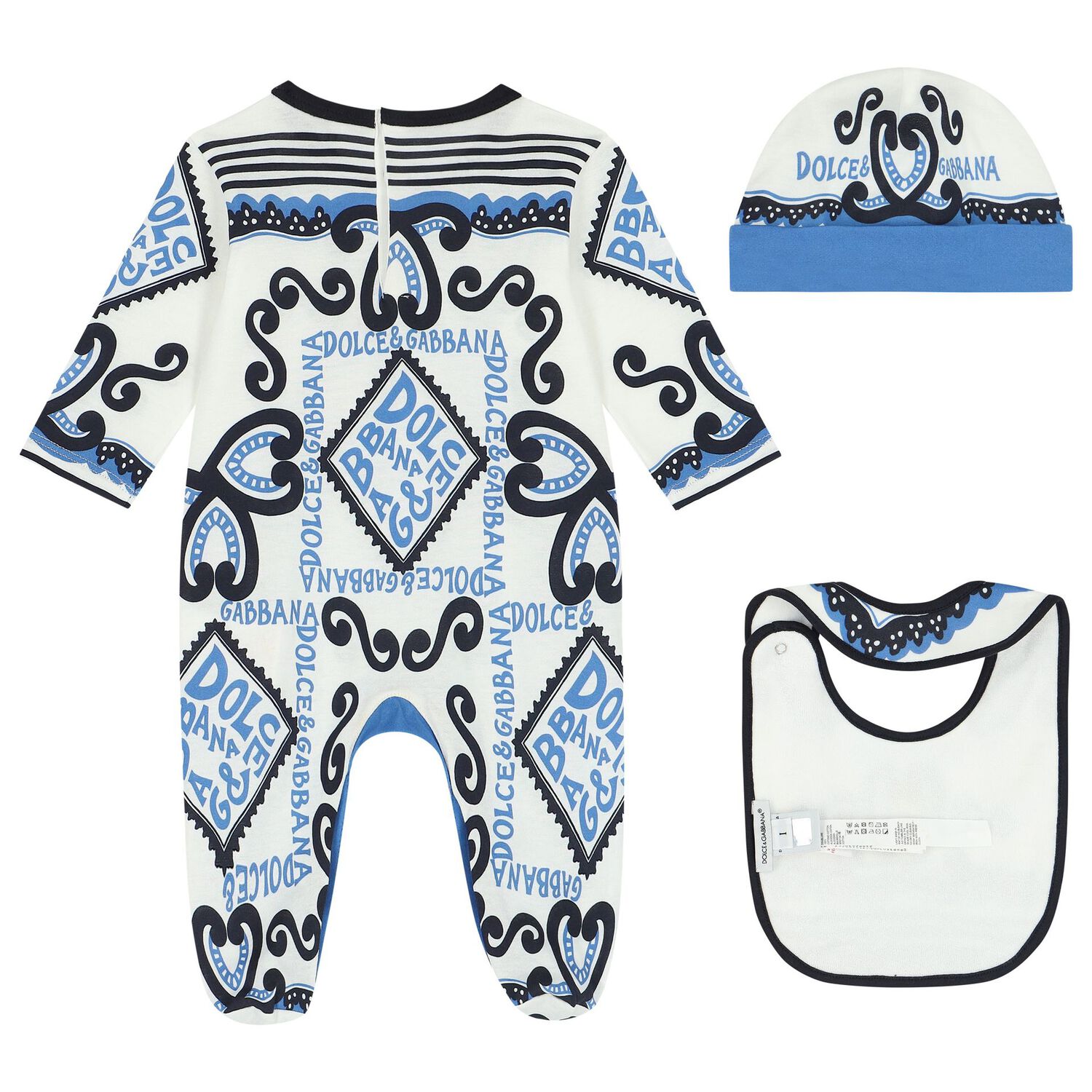 Baby Boys Marina Print Babygrow Gift Set, 1, hi-res image number null