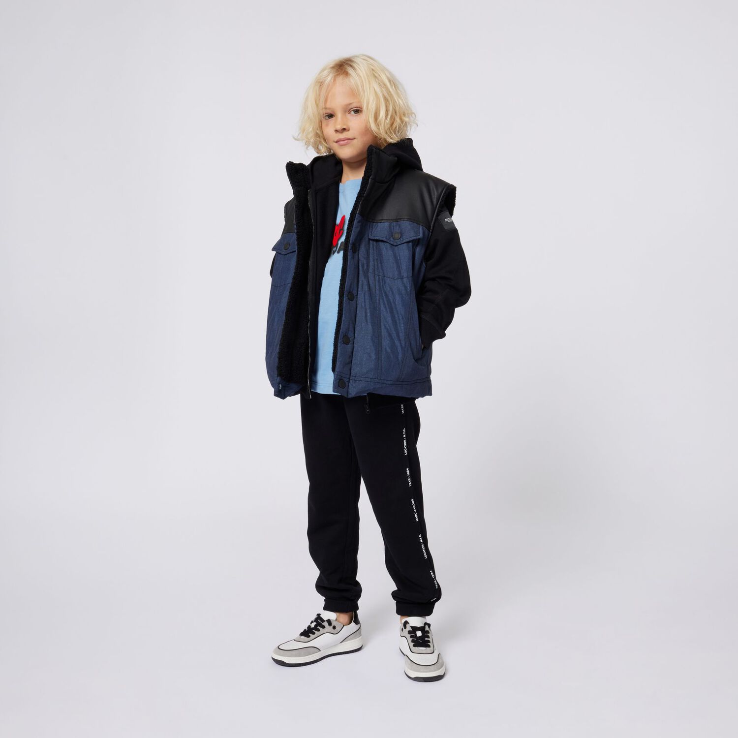 Black Logo Joggers, 1, hi-res