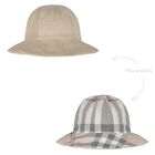 Baby Boys Beige Check Dungaree Set, 1, hi-res