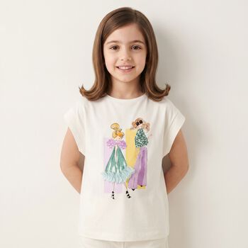Girls Ivory T-Shirt