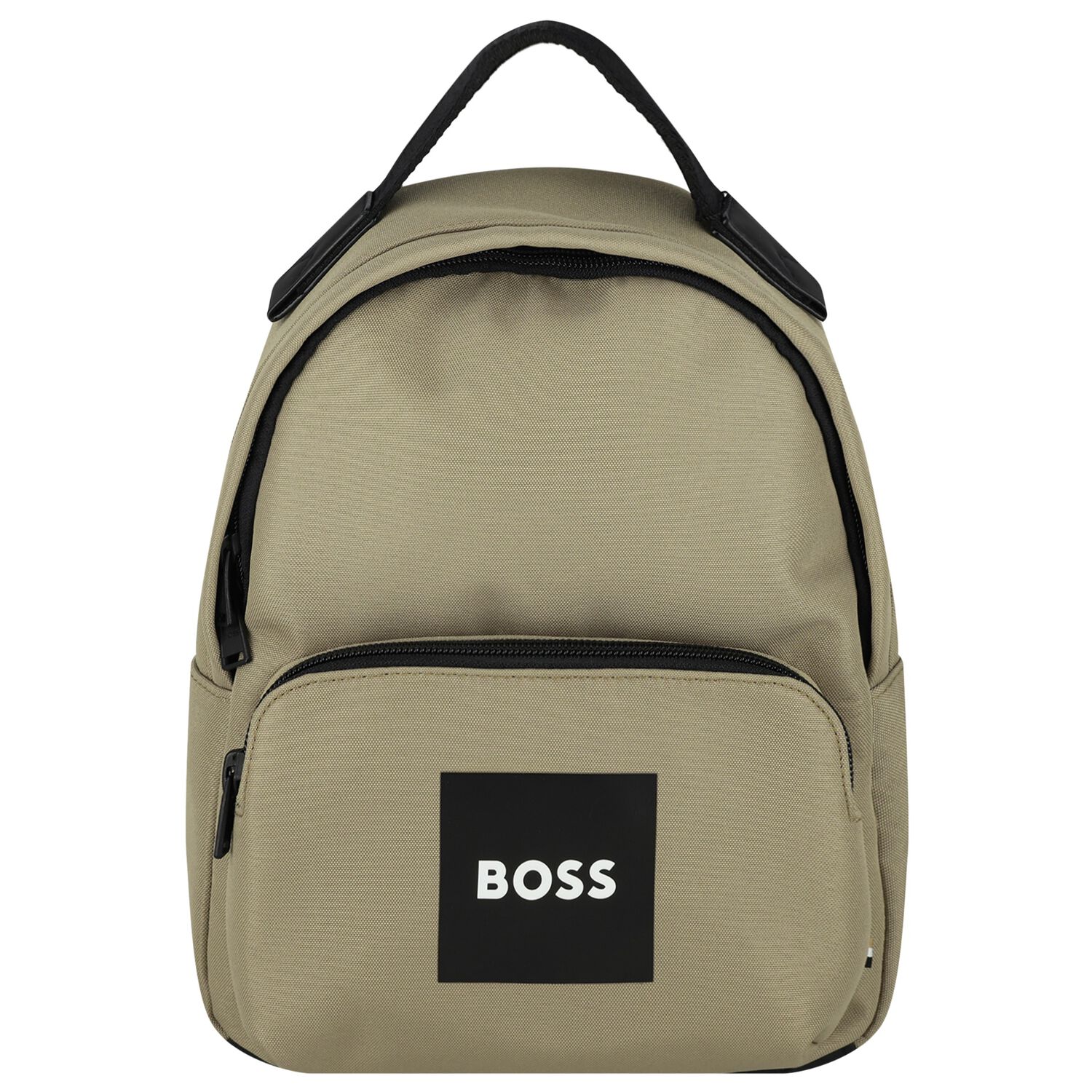 Boys Beige Canvas Backpack, 1, hi-res