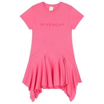 Girls Pink Logo Dress