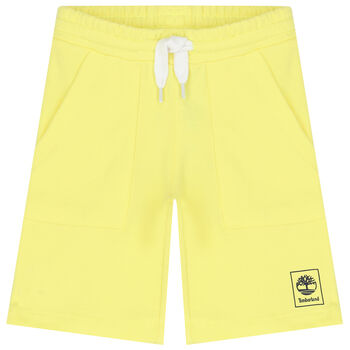 Boys Yellow Logo Shorts