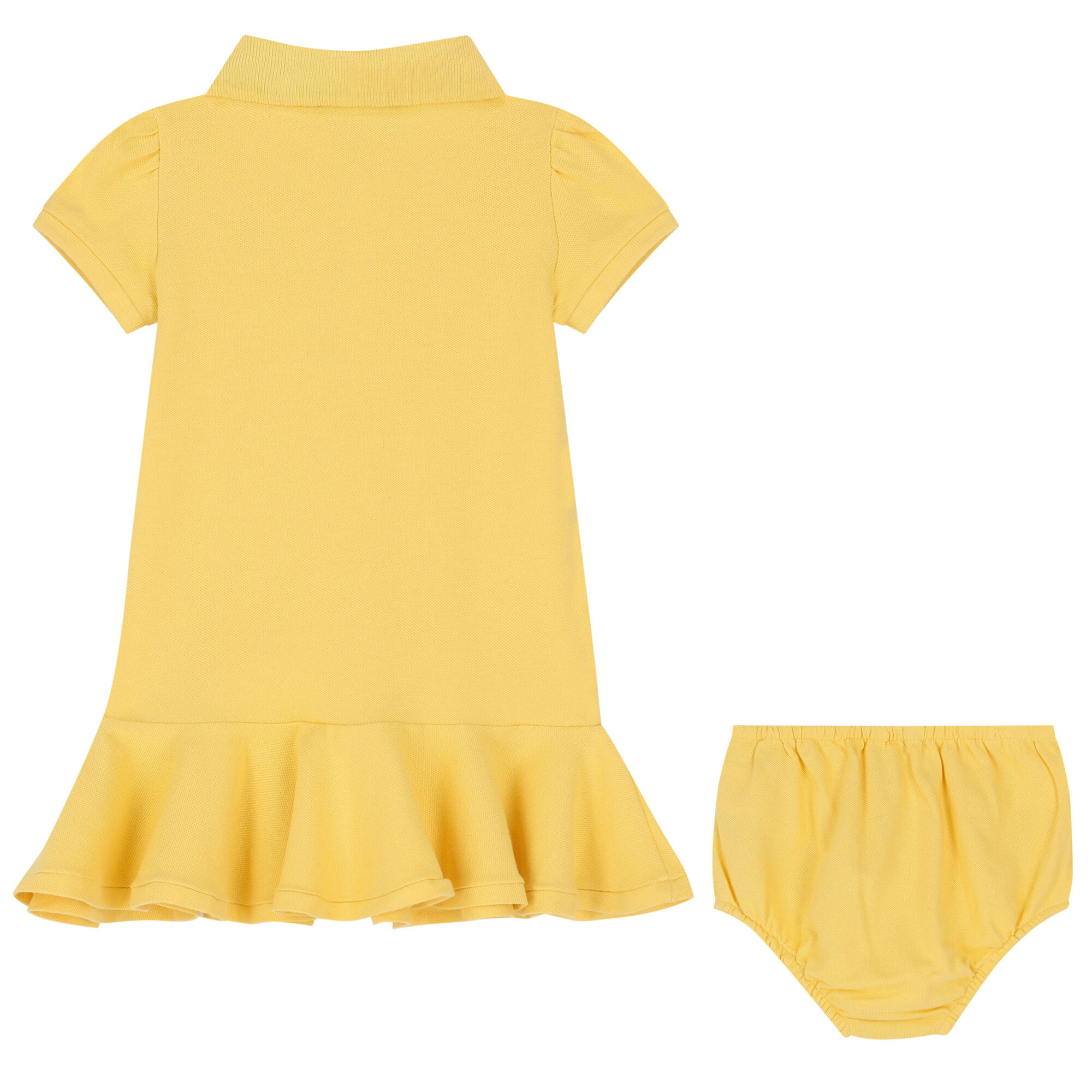 Girls yellow polo dress outlet