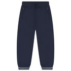 Boys Blue & Navy Blue Basketball Tracksuit, 1, hi-res