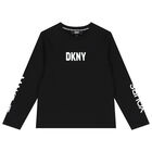 Black Logo Long Sleeve Top, 2, hi-res