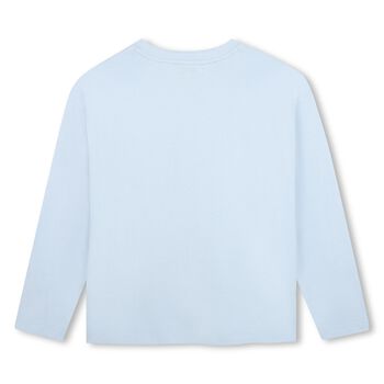 Boys Blue Logo Long Sleeve Top