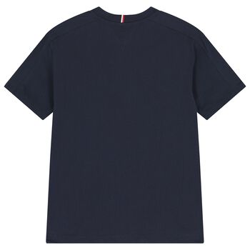 Boys Navy Blue Logo T-Shirt, 1 Boys Navy Blue Logo T-Shirt